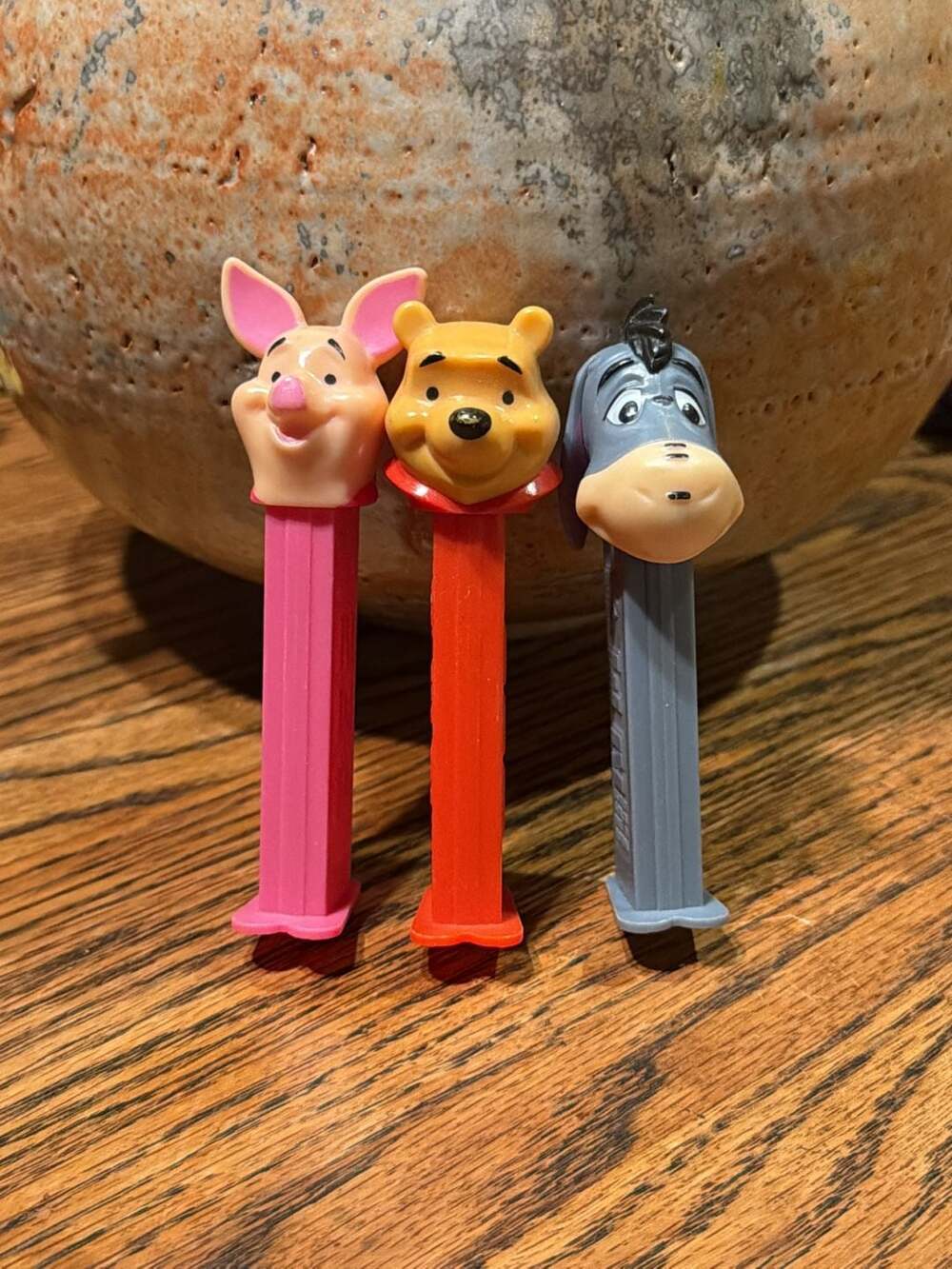 Lot of 3 Disney Winnie the Pooh, Piglet, and Eeyore PEZ Candy Dispensers